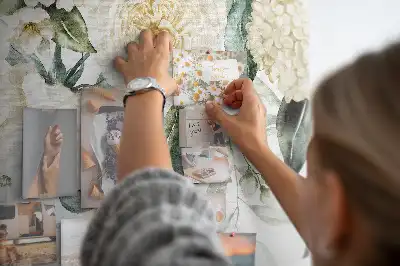 Panou de plută cu model floral