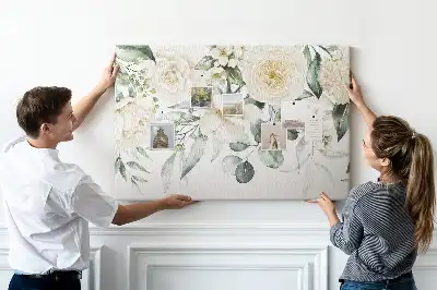 Panou de plută cu model floral