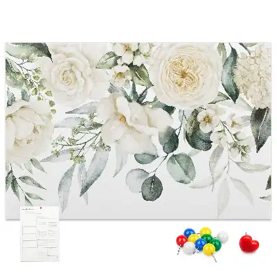 Panou de plută cu model floral