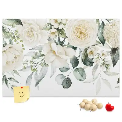 Panou de plută cu model floral