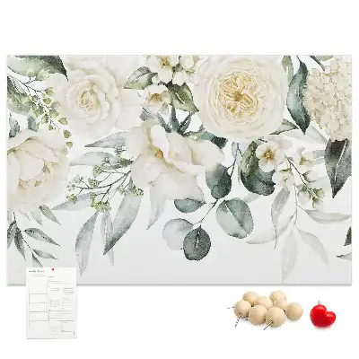 Panou de plută cu model floral