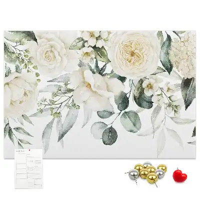 Panou de plută cu model floral