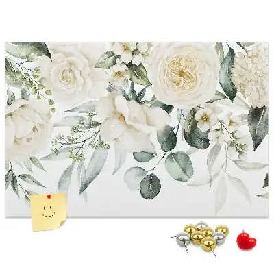 Panou de plută cu model floral