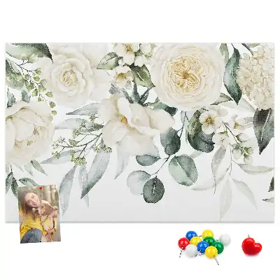 Panou de plută cu model floral