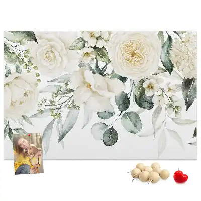 Panou de plută cu model floral