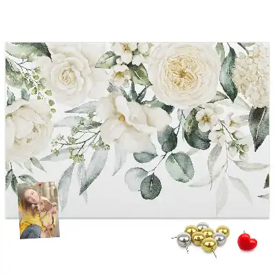 Panou de plută cu model floral