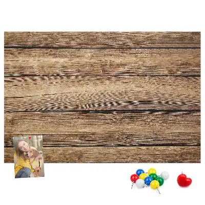 Panou din plută cu model de scânduri de lemn rustice