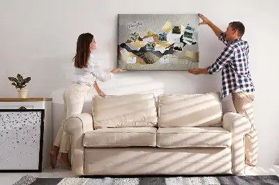 Panou din plută cu design abstract Munți