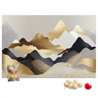 Panou din plută cu design abstract Munți
