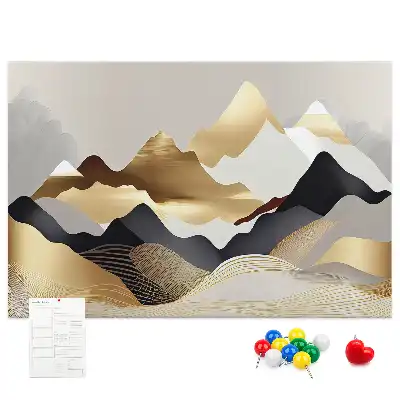 Panou din plută cu design abstract Munți