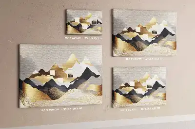 Panou din plută cu design abstract Munți
