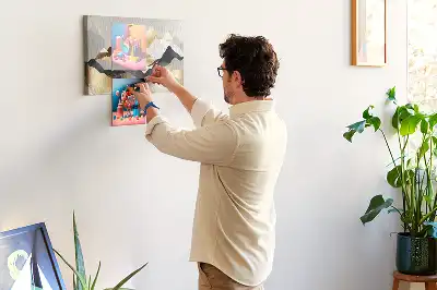Panou din plută cu design abstract Munți