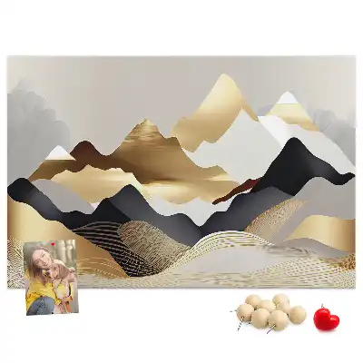 Panou din plută cu design abstract Munți
