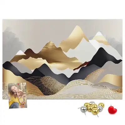 Panou din plută cu design abstract Munți