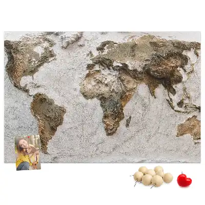 Hartă a lumii din plută tip arhivă