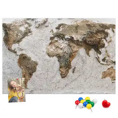 Hartă a lumii din plută tip arhivă