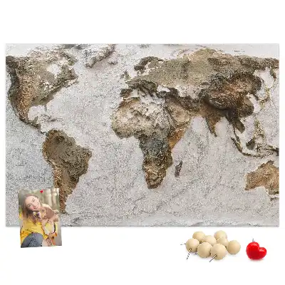 Hartă a lumii din plută tip arhivă