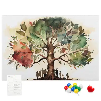 Tablă de plută pentru arborele genealogic