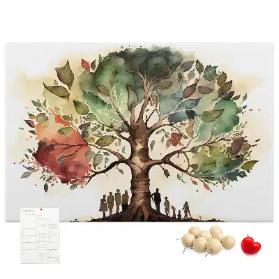 Tablă de plută pentru arborele genealogic