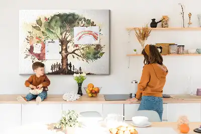 Tablă de plută pentru arborele genealogic