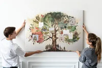 Tablă de plută pentru arborele genealogic