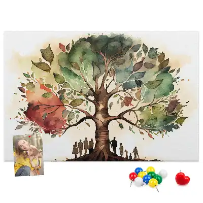 Tablă de plută pentru arborele genealogic