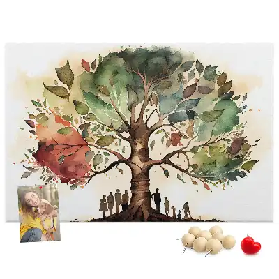 Tablă de plută pentru arborele genealogic
