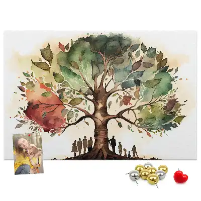 Tablă de plută pentru arborele genealogic
