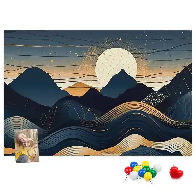 Panou plută Peisaj cu apus de soare