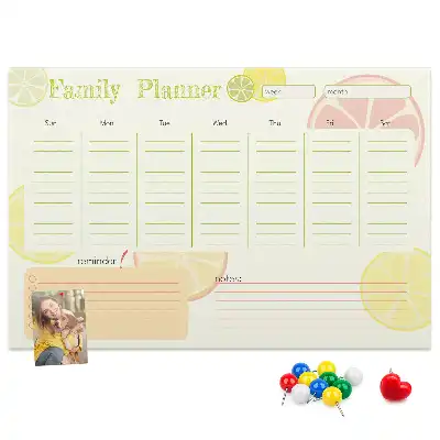 Panou de plută pentru planificator familial