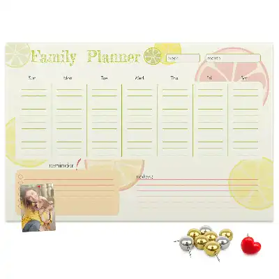 Panou de plută pentru planificator familial