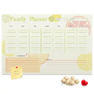Panou de plută pentru planificator familial