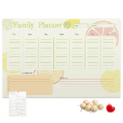 Panou de plută pentru planificator familial