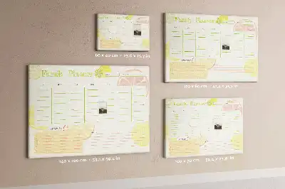 Panou de plută pentru planificator familial