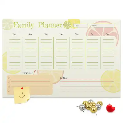 Panou de plută pentru planificator familial