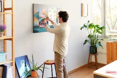 Tabla de pluta Vedere spre vârfurile munților