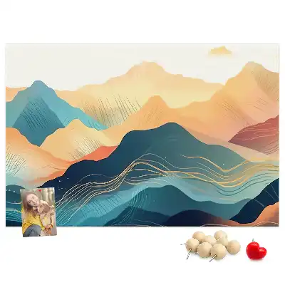 Tabla de pluta Vedere spre vârfurile munților