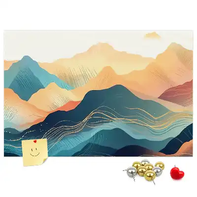 Tabla de pluta Vedere spre vârfurile munților