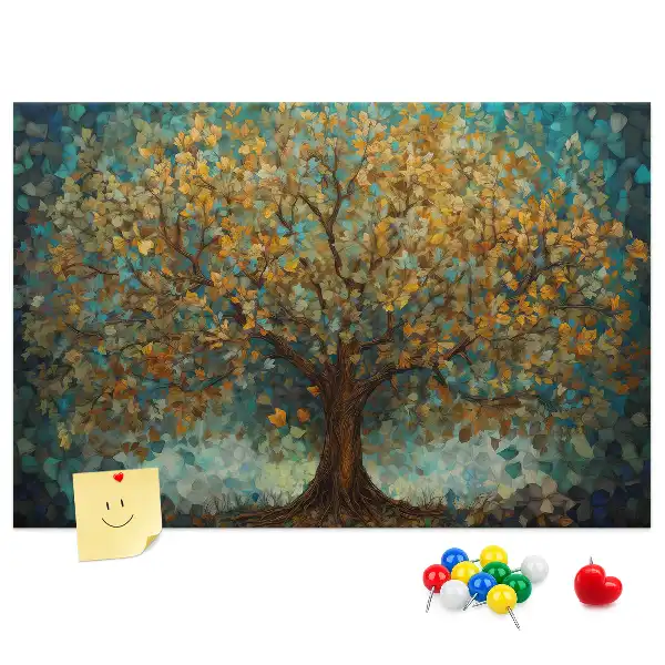 Panou din plută cu design copac mozaic