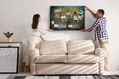 Panou din plută cu design copac mozaic