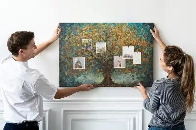 Panou din plută cu design copac mozaic