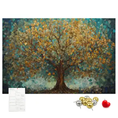 Panou din plută cu design copac mozaic