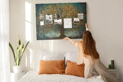 Panou din plută cu design copac mozaic