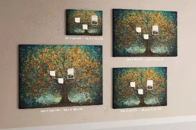 Panou din plută cu design copac mozaic