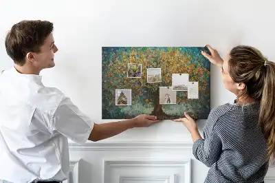 Panou din plută cu design copac mozaic