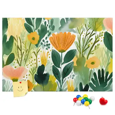 Tabla de pluta Acuarelă flori
