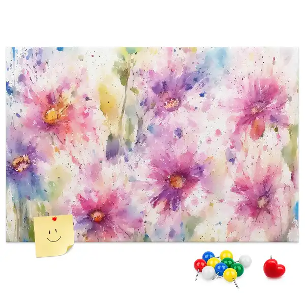 Panou din plută cu imprimeu floral
