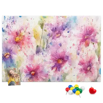 Panou din plută cu imprimeu floral