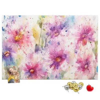 Panou din plută cu imprimeu floral
