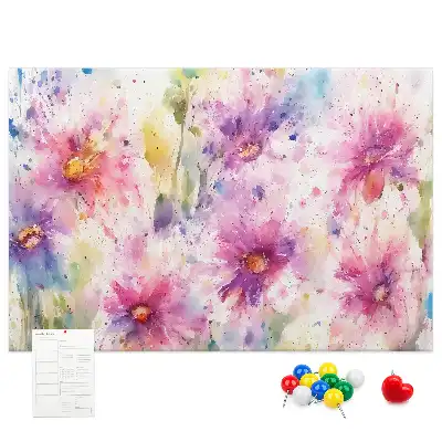 Panou din plută cu imprimeu floral